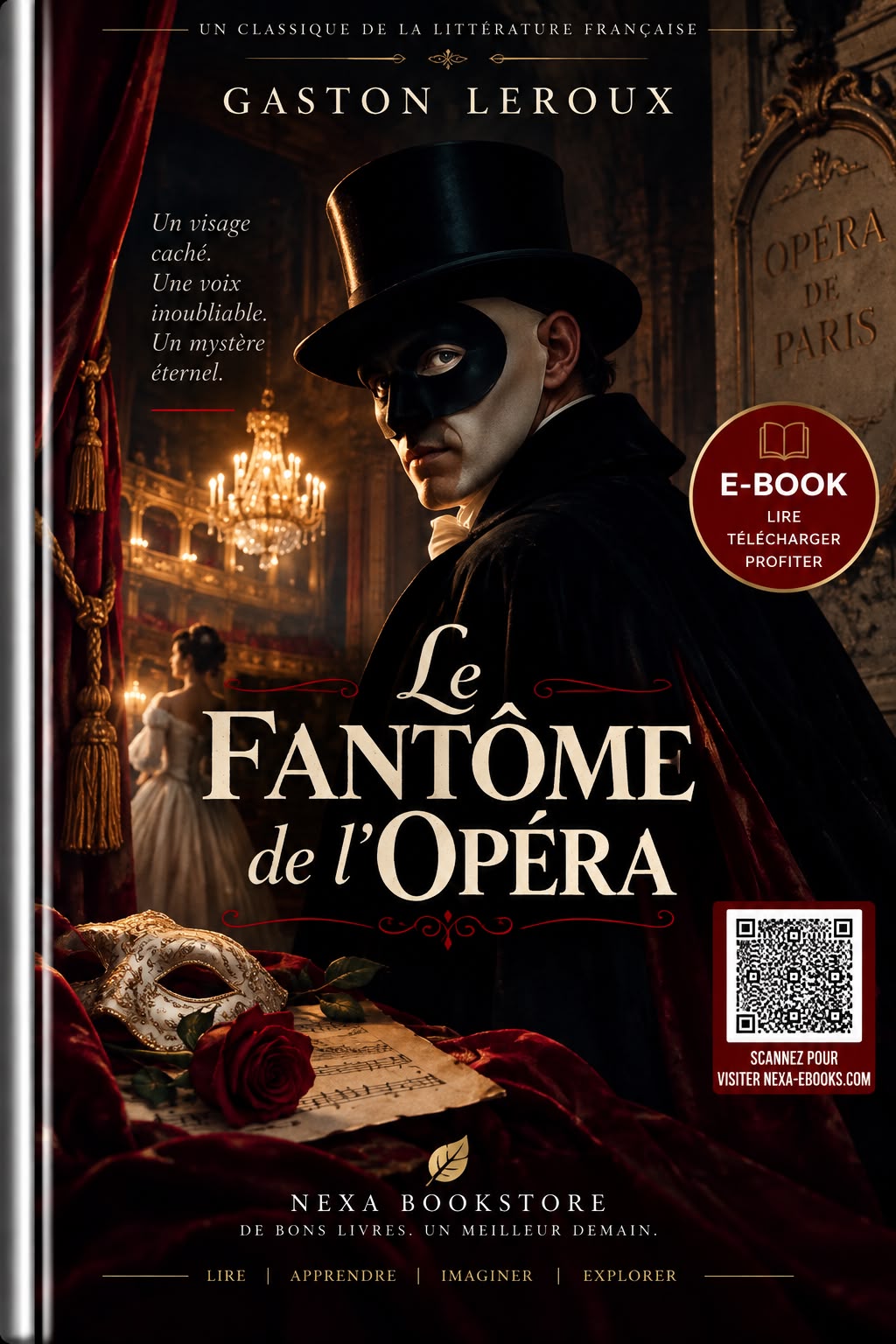 Cover of Le Fantôme de l'Opéra by Gaston Leroux