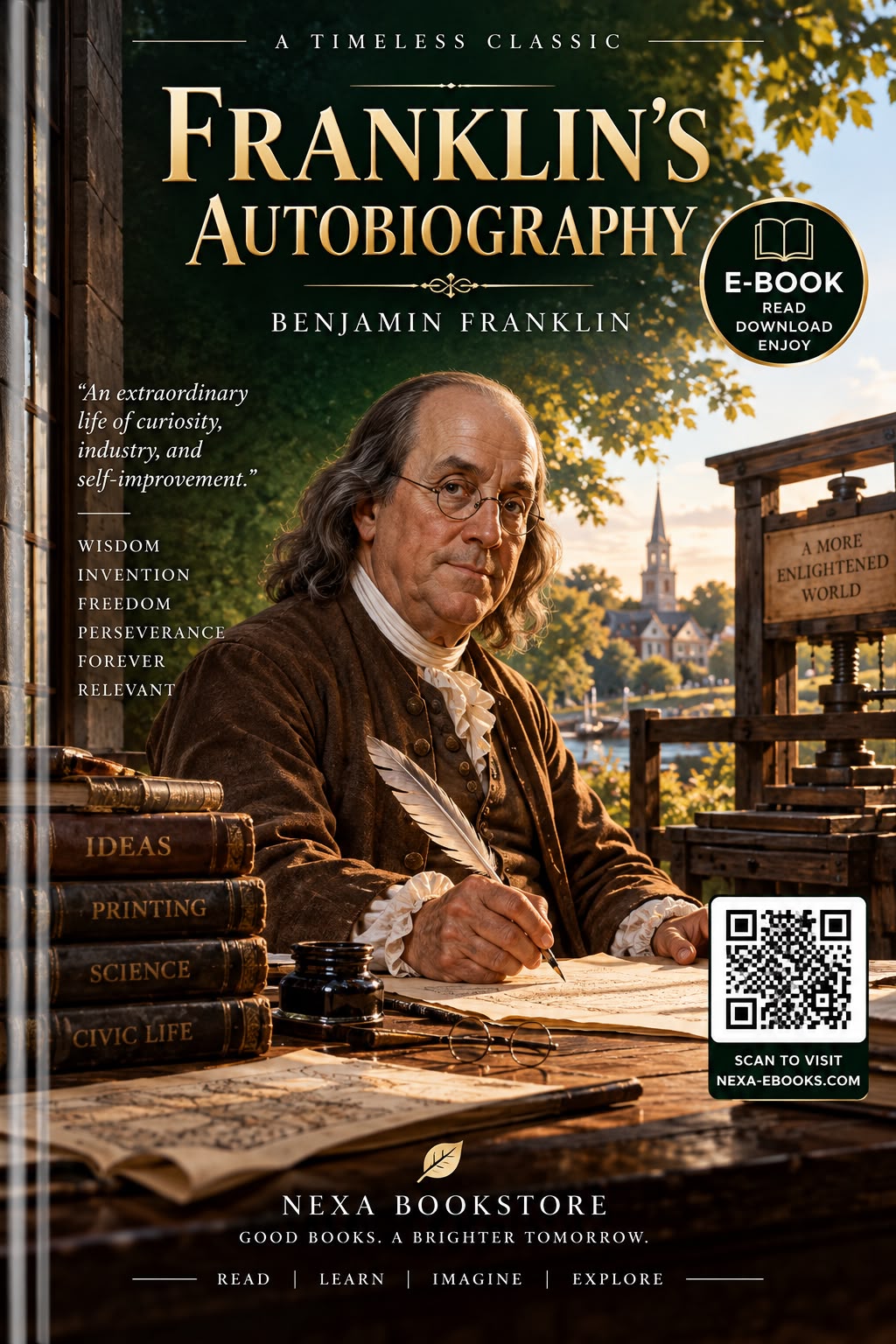 Cover of Autobiography of Benjamin Franklin