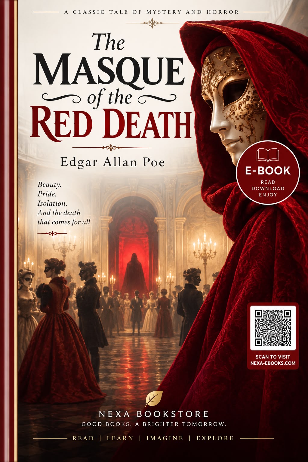 Cover of The Masque of the Red Death by Edgar Allan Poe