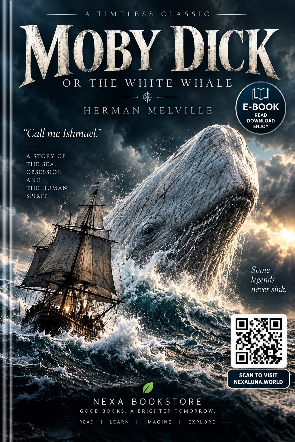Cover of Moby-Dick; or, The Whale by Herman Melville