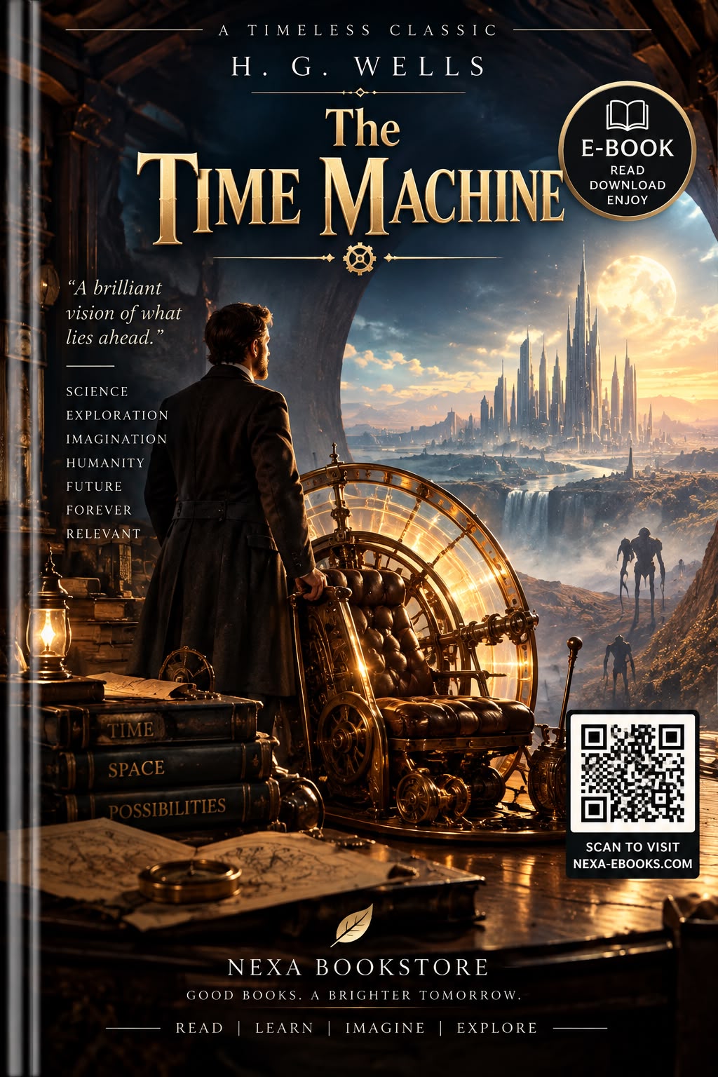 Cover of The Time Machine by H. G. Wells